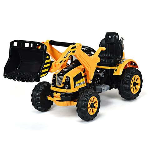 childrens ride on skid steer|kids electric ride on digger.